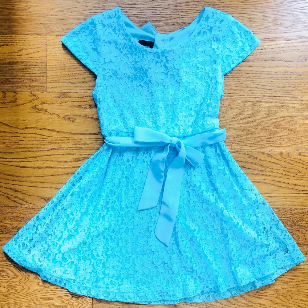 Aqua Lace Dress